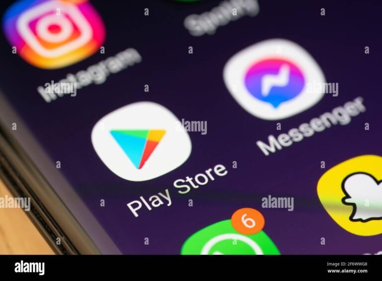android puhelin jossa nakyy google play kuvake