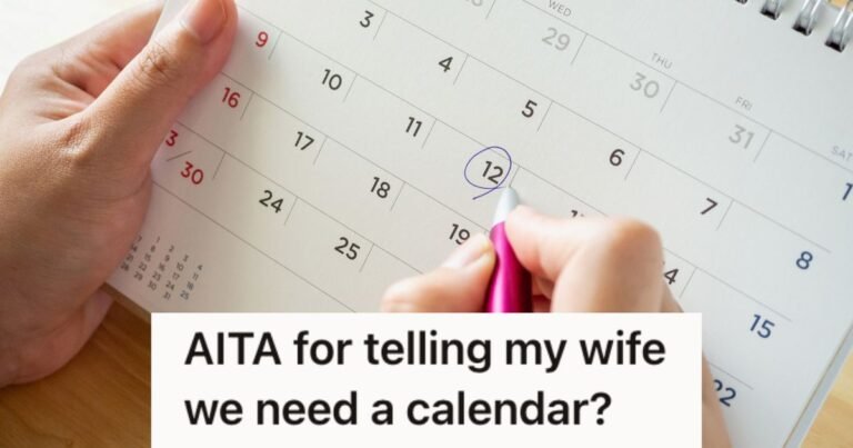 ihminen miettii kalenterin aarella