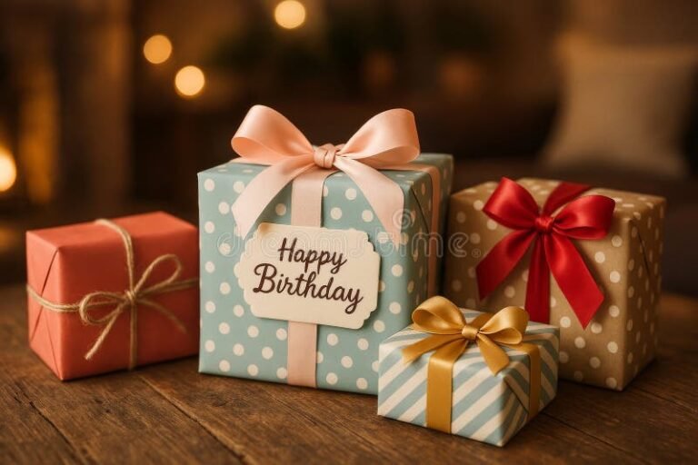 Mitä Toivoisin Synttärilahjaksi – Ideoita ja Vinkkejä Lahjatoiveisiin 3 iloinen lahjapaketti juhlapoydalla