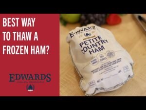 jaatyneen kinkun sulaminen kylmassa vedessa