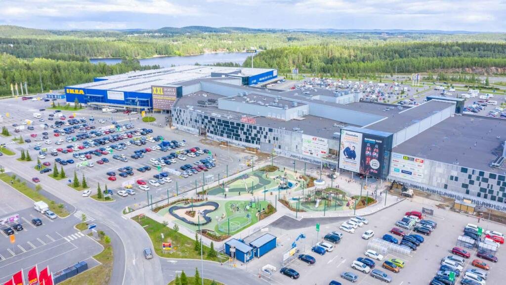 karttanakyma kuopion keskustasta kauppoineen