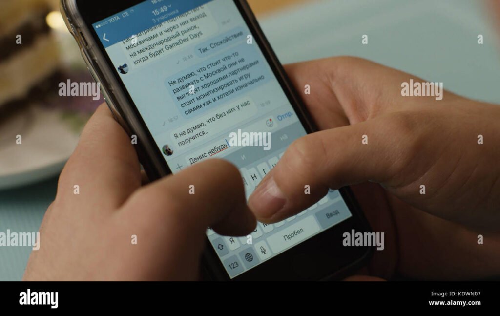 kasi kirjoittaa viestia alypuhelimella