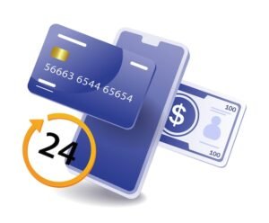 kateinen ja alypuhelin maksukortin vieressa