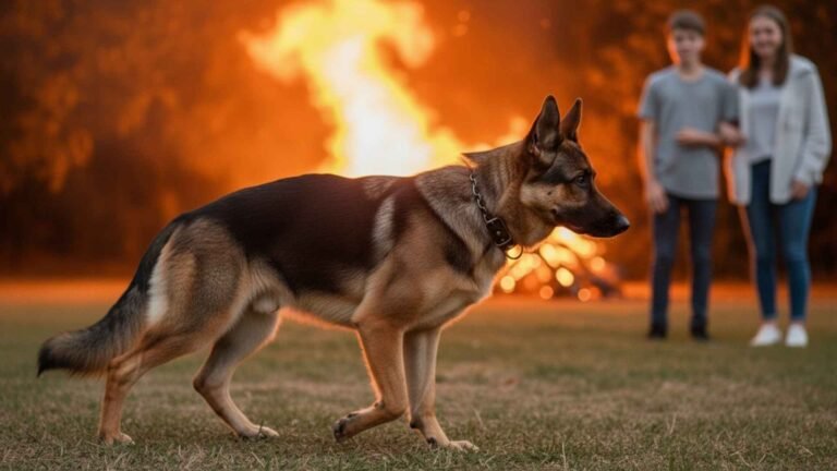 koira suojelee lasta hatatilanteessa