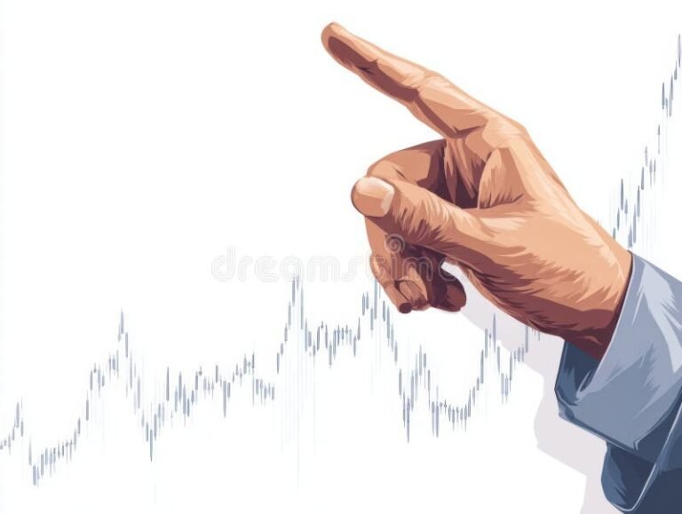 osakkeita ja sijoituskasvua symboloiva kasi