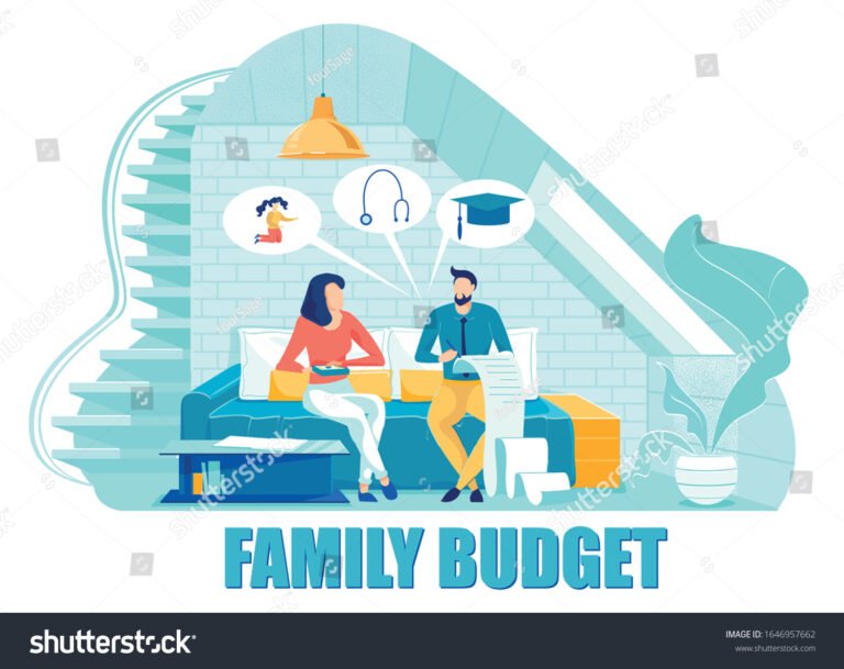 Miten Aikuisen Lapsen Elättäminen Vaikuttaa Perheen Talouteen 16 perhe keskustelee yhdessa kotona budjetin aarella