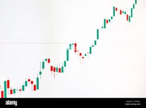 porssitaulukko ja nouseva osakekayra