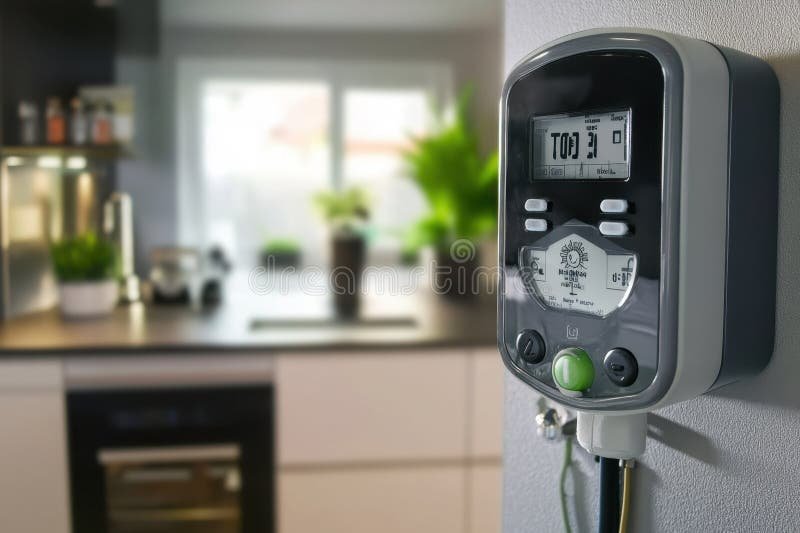 Paljonko Uuni Todella Vie Sähköä Käytössä 1 sahkomittari ja uuni keittiossa