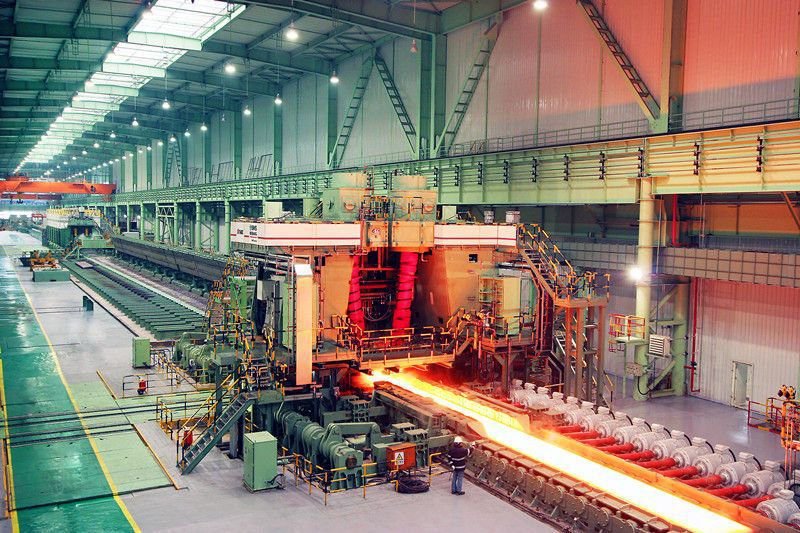 terastehtaan tuotantolinjat ja terasvalssaus