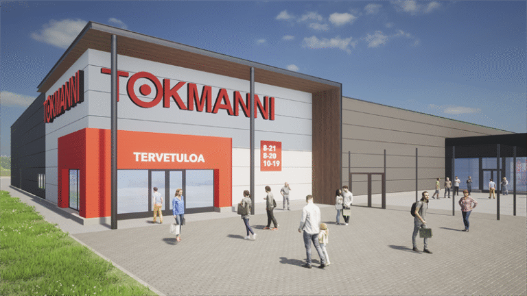 tokmanni myymala kaupan julkisivu avajaispaivana