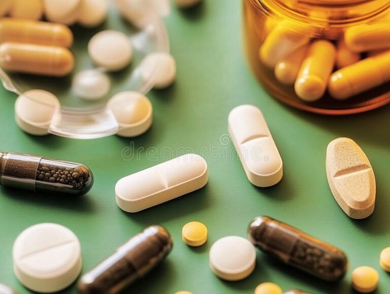 useita tabletteja poydalla kirkkaassa valaistuksessa